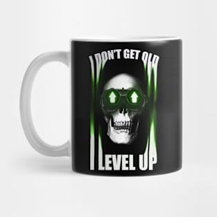 I don't get old I level up Skeleton Head Mug